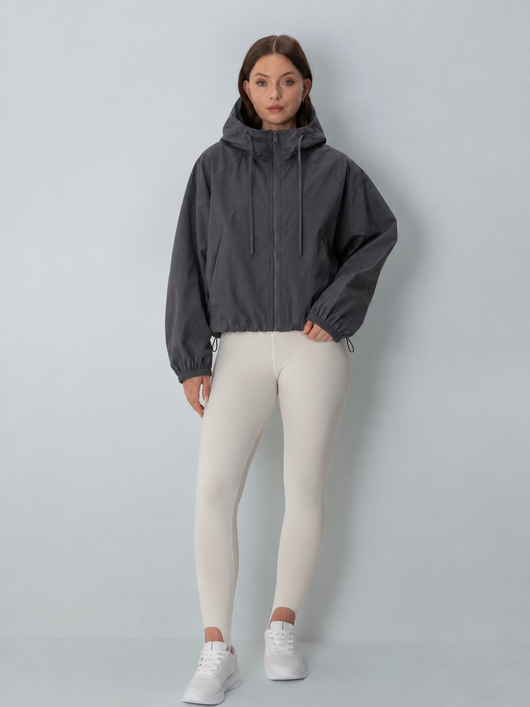 Krótka kurtka przeciwdeszczowa oversize STM-TEX™