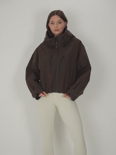 Krótka kurtka przeciwdeszczowa oversize STM-TEX™